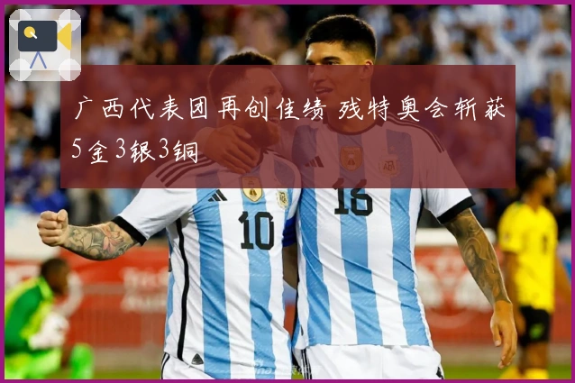 广西代表团再创佳绩 残特奥会斩获5金3银3铜